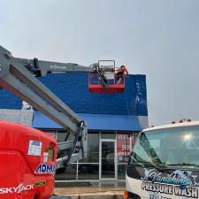 Paint Prep on NAPA Building in Lockport, NY